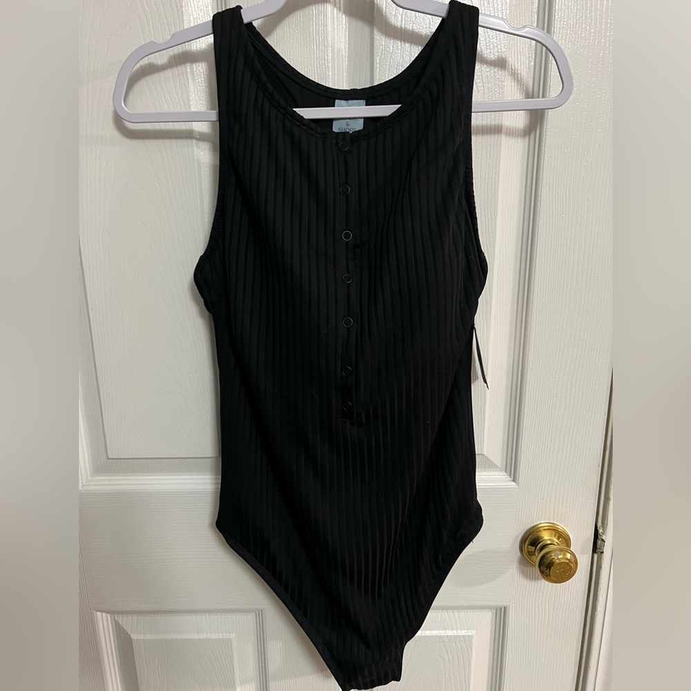 Shade & Shore Ribbed Regular Leg Coverage One Piece Swimsuit, Women NWT XL - Picture 4 of 7